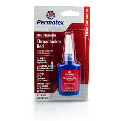 P-27110 PERMATEX® HIGH STRENGTH THREADLOCKER RED